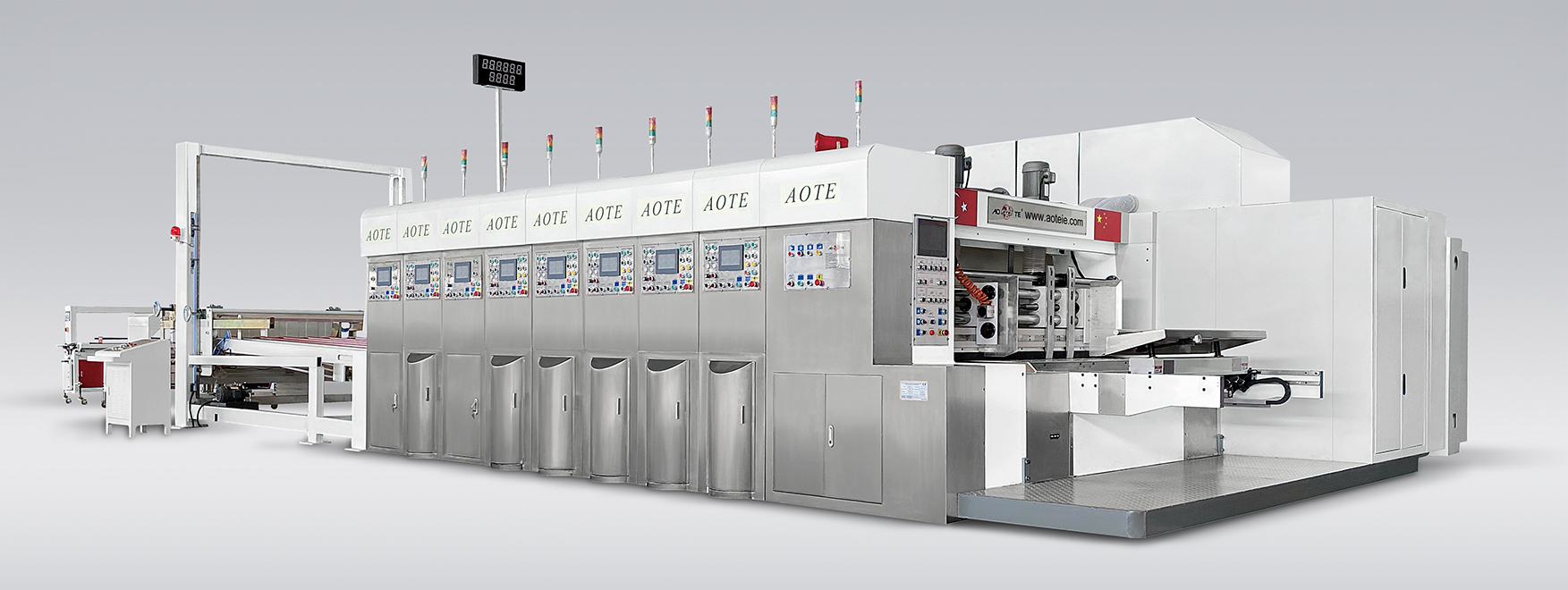 Model ATFG-III High Speed Fully Automatic Printer Slotter and Die Cutter (Full Servo)(HD Type)