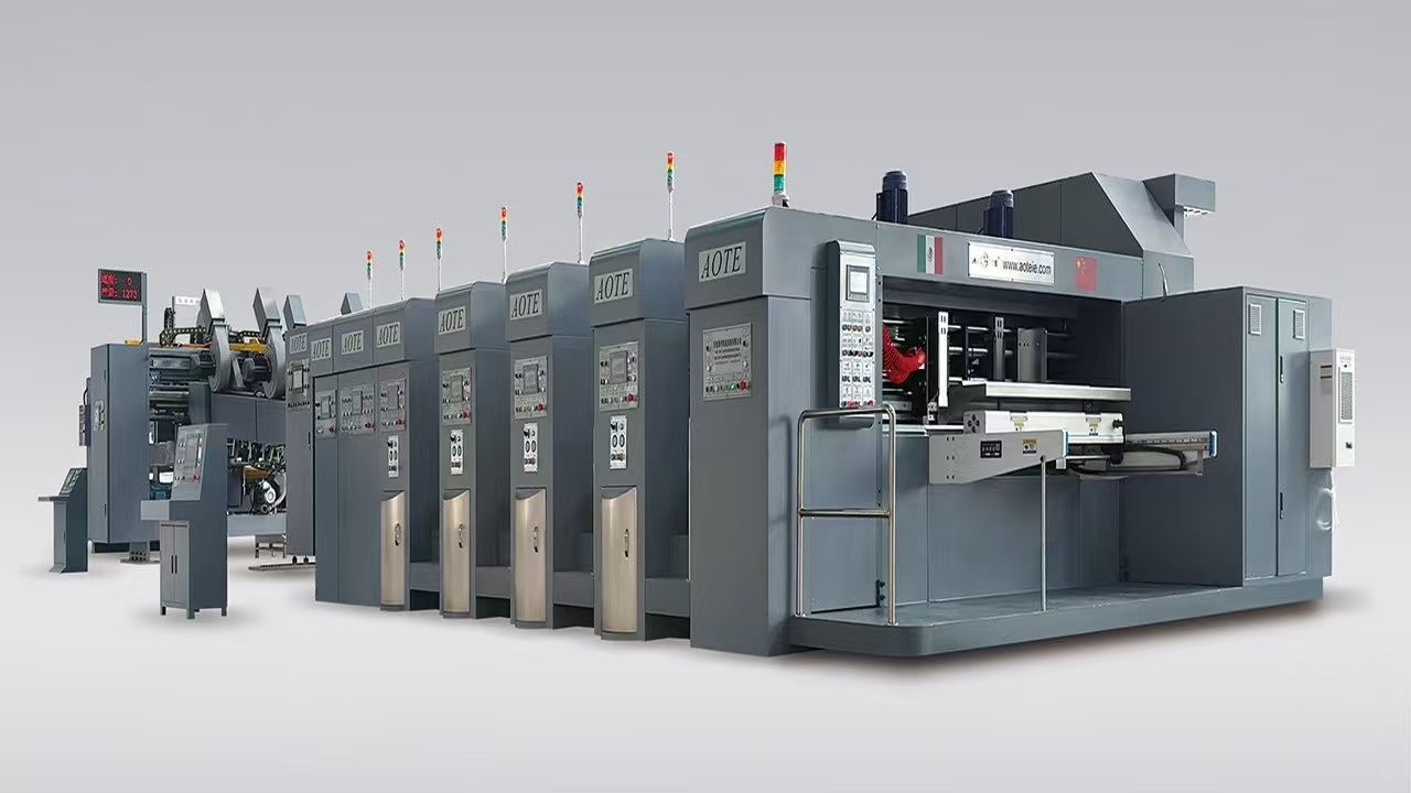 Model ATFG-IV Full Servo Fixed Type Flexo Printer Slotter Die-Cutter with Folder Gluer to Mexico