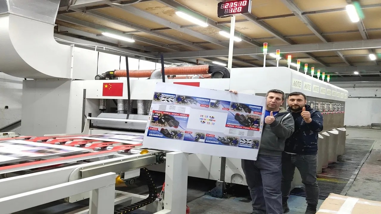 Model ATFG-III(HD Type) Flexo Printer | Running in Turkey Factory