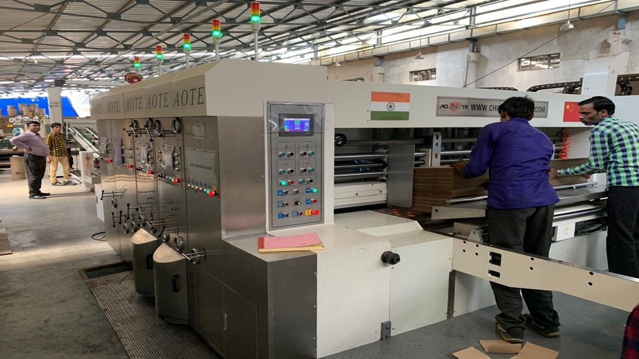 Model ATFG‑I Flexo Printer Slotter Running in India Factory
