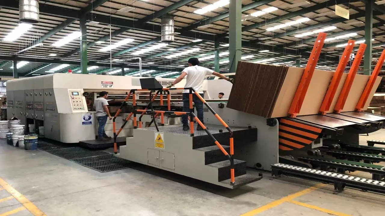 Model ATFG-II Jumbo Flexo Printer Slotter | Running in Salvador Factory